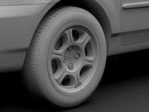 byd f3 2016 wheel 3D 模型