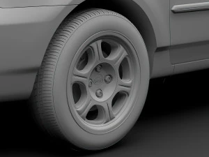 byd f3 2016 wheel 3D Model