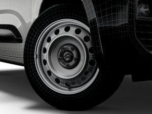 citroen berlingo enterprise 2020 wheel 3D 模型