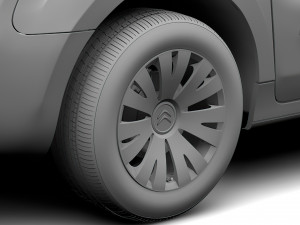 citroen berlingo van 2017 wheel 3D Model