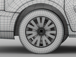 citroen berlingo van 2017 wheel 3D Model