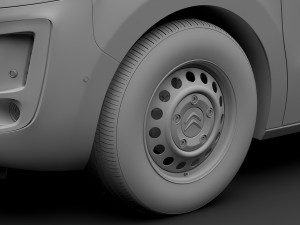citroen dispatch 2020 wheel Modelo 3D