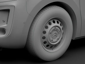 citroen dispatch 2020 wheel 3D Model