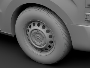 citroen dispatch 2020 wheel Modelo 3D