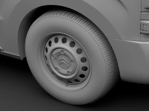 citroen dispatch 2020 wheel 3D Model