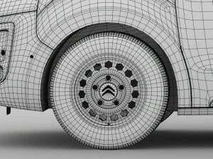 citroen dispatch 2020 wheel 3D Model