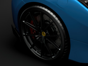 ferarri gtb 488 pista 2020 wheel Modelo 3D