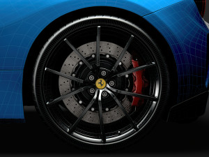 ferarri gtb 488 pista 2020 wheel Modelo 3D