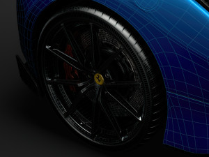 ferarri gtb 488 pista 2020 wheel Modelo 3D