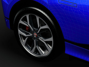 jaguar i pace ev400 adw hse 2019 wheel 3D 模型