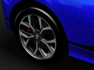 jaguar i pace ev400 adw hse 2019 wheel 3D Model