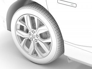 jaguar i pace ev400 adw hse 2019 wheel 3D 模型