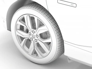 jaguar i pace ev400 adw hse 2019 wheel 3D Model
