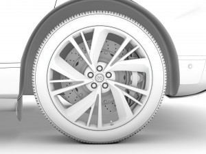 jaguar i pace ev400 adw s 2019 wheel 3D Модель