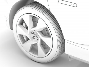 jaguar i pace ev400 adw se 2019 wheel 3D Модель