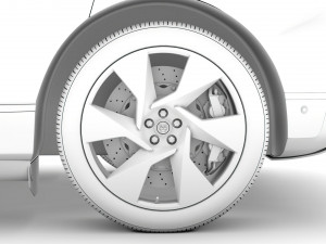 jaguar i pace ev400 adw se 2019 wheel 3D Модель