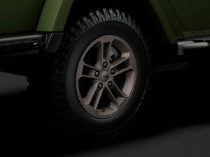 jeep gladiator 75th anniversary 2018 wheel 3D Model