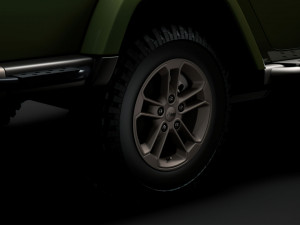 jeep gladiator 75th anniversary 2018 wheel 3D 모델