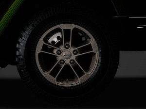 jeep gladiator 75th anniversary 2018 wheel 3D 모델