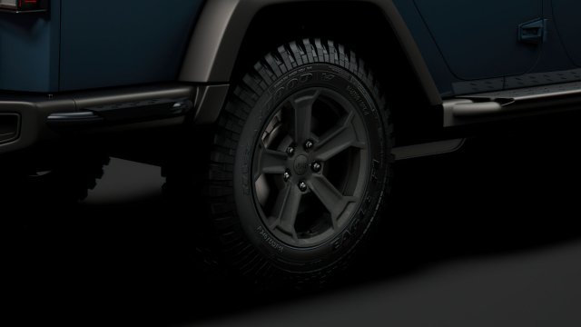 jeep gladiator rubicon recon 2018 wheel 3D Model .c4d .max .obj .3ds .fbx .stl .blend 
