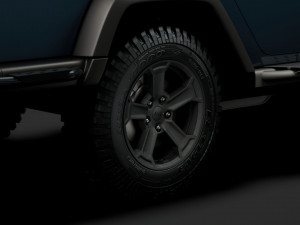 jeep gladiator rubicon recon 2018 wheel 3D Model