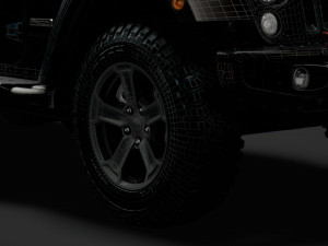 jeep gladiator rubicon recon 2018 wheel 3D Model