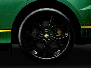 lister i pace ev400 adw hse 2019 wheel 3D Model