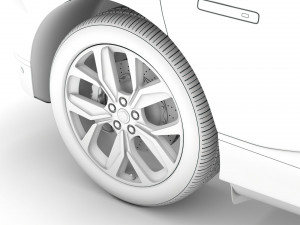 lister i pace ev400 adw hse 2019 wheel 3D मॉडल