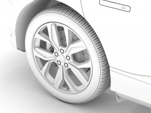 lister i pace ev400 adw hse 2019 wheel 3D Model