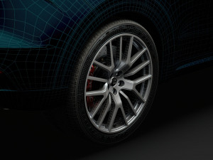 maserati levante granlusso 2020 wheel 3D Model