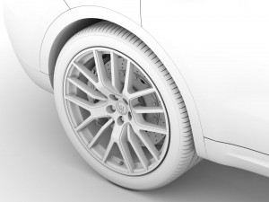 maserati levante granlusso 2020 wheel 3D Model