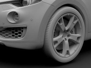 maserati levante s q4 granlusso 2019 wheel 3D Model