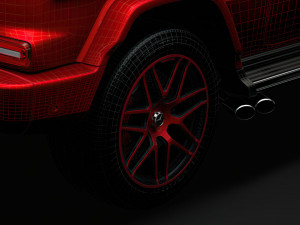 mercedes amg g 63 2020 wheel 3D 모델