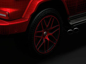mercedes amg g 63 2020 wheel 3D Model