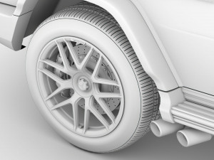 mercedes amg g 63 2020 wheel 3D 모델