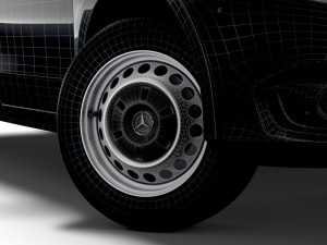 mercedes benz e vito 2020 wheel 3D मॉडल