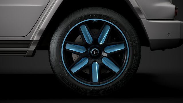 mercedes benz eqg 2022 wheel 3D 模型 .c4d .max .obj .3ds .fbx .stl .blend
