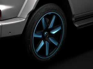 mercedes benz eqg 2022 wheel 3D Model