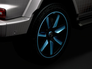 mercedes benz eqg 2022 wheel 3D 模型