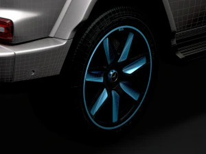 mercedes benz eqg 2022 wheel 3D Model