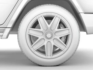 mercedes benz eqg 2022 wheel 3D Model