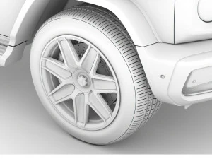 mercedes benz eqg 2022 wheel 3D Model