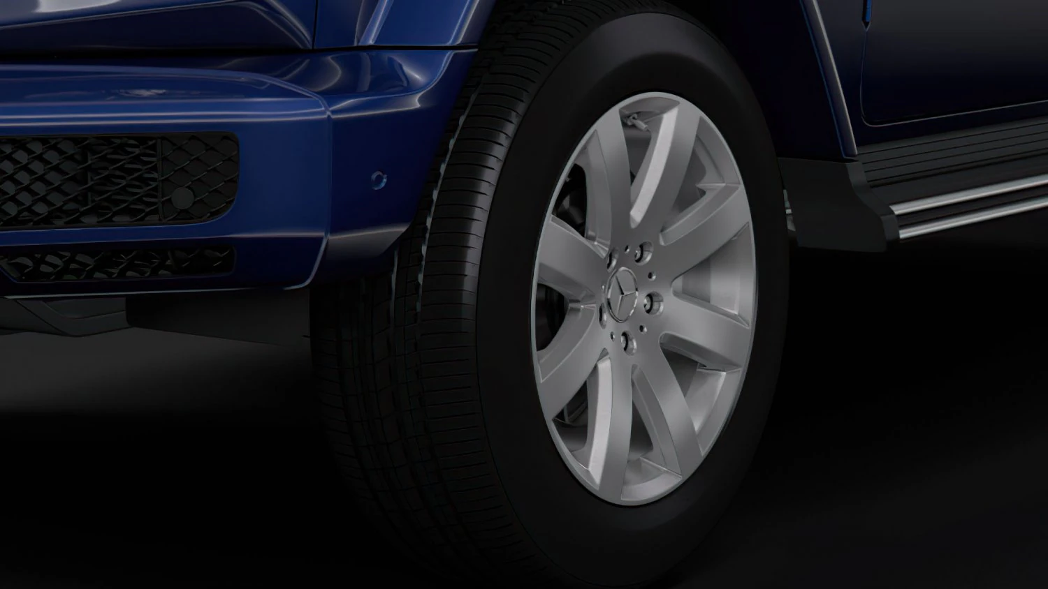 mercedes benz g 350d 2019 wheel 3D Model .c4d .max .obj .3ds .fbx .stl .blend