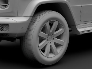 mercedes benz g 350d 2019 wheel 3D Modell