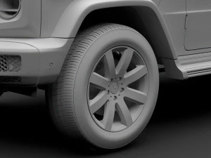 mercedes benz g 350d 2019 wheel 3D Model