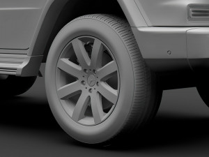 mercedes benz g 350d 2019 wheel 3D Modell