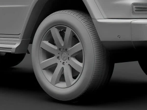 mercedes benz g 350d 2019 wheel 3D Model