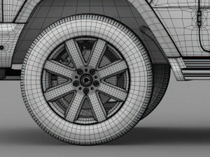 mercedes benz g 350d 2019 wheel 3D Model