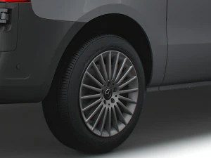 mercedes benz vito premium 2020 wheel 3D Model