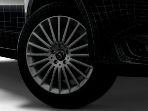 mercedes benz vito premium 2020 wheel 3D Model